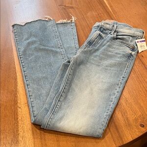 MOTHER Faded Blue Ankle Jeans